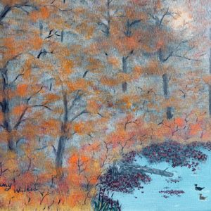 Autumn duck pond