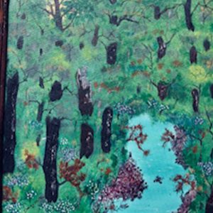 Pond in deep woods